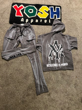 Load image into Gallery viewer, “Resilience Is Power” Distressed Hoodie and Sweatpants
